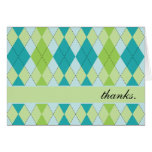 Mod Argyle Thank You Cards