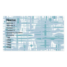 mod Betty Business Card, groovy Blues