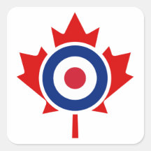 Mod Canada Curling Hockey Target Square Sticker