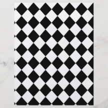 Mod Checkered noir emballant le motif Prospectus Personnalisés