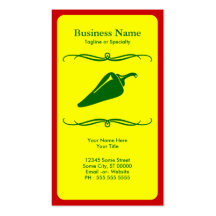 mod chili pepper business card templates
