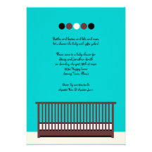Mod Crib Invitation