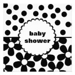 Mod Daisy Dot Baby Shower Invitation