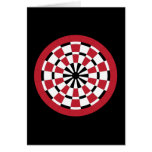Mod Dartboard Greeting Card