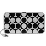 Mod Dots Black and White Portable Speaker