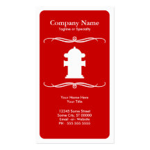 mod fire hydrant business card