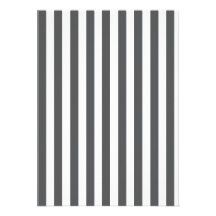 Mod Gray Stripes Pattern Personalized Invite