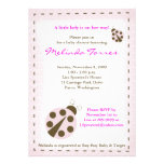 Mod Ladybug 5x7 Pink Baby Shower Invitation