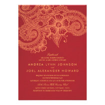 Mod Mehandi Wedding Invitation invitations