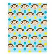 Mod Monkey Baby Scrapbook Paper letterhead