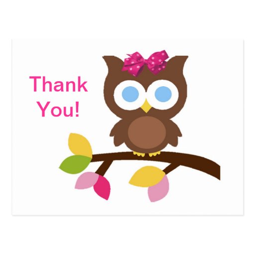 Mod Owl Design Birthday Party Invitation Favours Postcards
