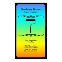mod paint roller business card