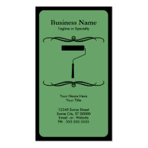 mod paint roller business card templates
