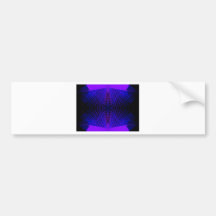 Mod Purple Urban Futurism cricketdiane Bumper Stickers