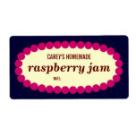 Mod Raspberry Jam Home Canning Jar Label