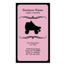 mod roller skate business card template