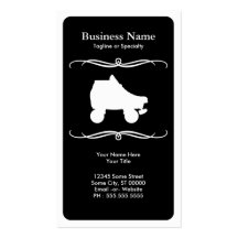 mod roller skate business card template