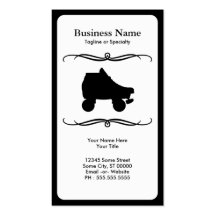 mod roller skate business card template