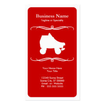 mod roller skate business cards