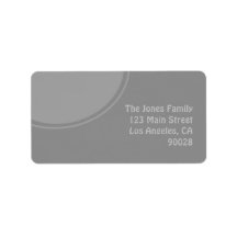 Mod stylish grey design address label