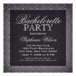 Mod Swirls Bachelorette Party Invite, Purple