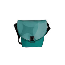 Mod Teal Blue Circles Commuter Bags