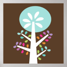 Mod Tree Sprinkles Poster