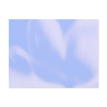 Mod Tulip, soft blue-violet-pink, Postcard