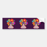 Mod Vased Floral Bumper Sticker
