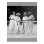 mode de tennis des années 1920 carte postale