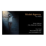 model agency business cards