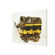 Model of a forty seat omnibus canvas prints