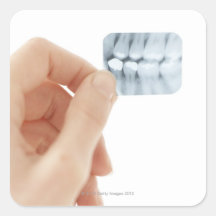 MODEL RELEASED. Dental X-ray. Sticker