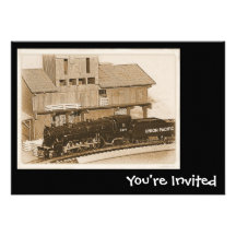 Model Train Invitations