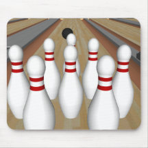 modèle 3D : Goupilles de bowling sur la ruelle : Tapis De Souris