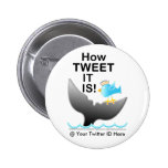 Modèle de bouton badges avec agrafe