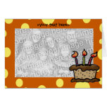 Modèle de carte de gâteau d'anniversaire
