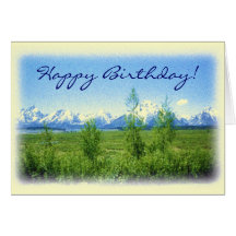 Modèle de carte de joyeux anniversaire de Tetons d