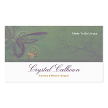 Modèle de carte de visite - beau papillon