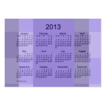 Modèle de carte de visite de calendrier de 2013 po
