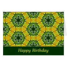 Modèle de Frost d'été - anniversaire Cartes De Vœux