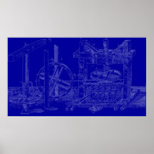 Modèle de pressoir posters