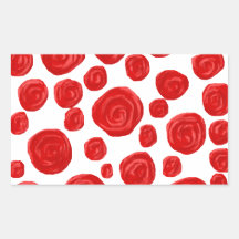 Modèle de rose rouge adhésif