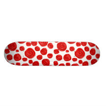 Modèle de rose rouge skateboards personnalisés