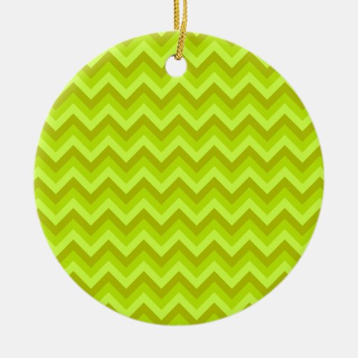 Modèle de zigzag de vert de chaux ornements de noël