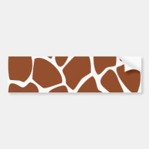 Modèle d'impression de girafe de Brown Autocollants Pour Voiture