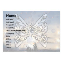 Modèle galactique de papillon cartes de visite professionnelles