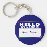 Modèle nommé d'étiquette porte-clefs