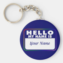 Modèle nommé d'étiquette porte-clefs