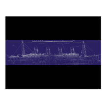 Modèle original titanique de RMS, augmenté pour la Cartes Postales
